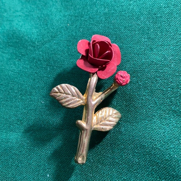 💥💥 Vintage rose & gold pin brooch gift - Picture 1 of 4